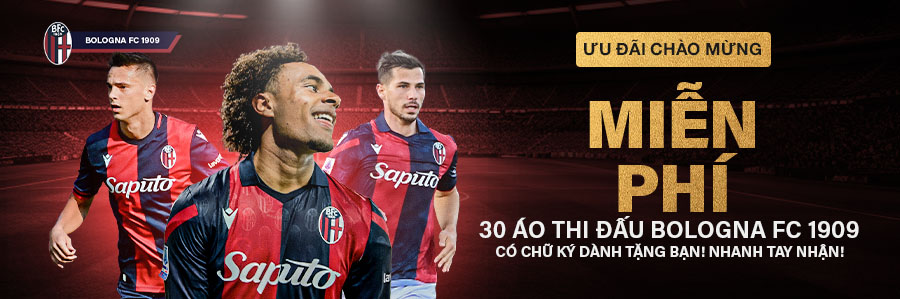 Tặng miễn phí Áo đấu Bologna FC có chữ ký